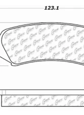 Centric C-Tek Ceramic Brake Pads with Shims 103.07730                                     - 103.07730 - Image 3