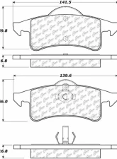 Centric C-Tek Ceramic Brake Pads with Shims 103.07910                                     - 103.07910 - Image 5