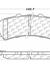 Centric C-Tek Ceramic Brake Pads with Shims 103.07920                                     - 103.07920 - Image 4