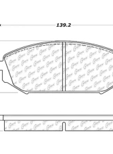 Centric C-Tek Ceramic Brake Pads with Shims 103.07930                                     - 103.07930 - Image 2