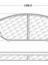 Centric C-Tek Ceramic Brake Pads with Shims 103.07930                                     - 103.07930 - Image 3