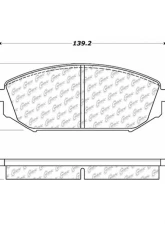 Centric C-Tek Ceramic Brake Pads with Shims 103.07930                                     - 103.07930 - Image 3