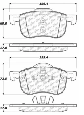 Centric C-Tek Ceramic Brake Pads with Shims 103.07940                                     - 103.07940 - Image 3