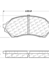 Centric C-Tek Ceramic Brake Pads with Shims 103.07980                                     - 103.07980 - Image 2