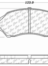 Centric C-Tek Ceramic Brake Pads with Shims 103.07980                                     - 103.07980 - Image 3