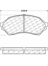 Centric C-Tek Ceramic Brake Pads with Shims 103.07980                                     - 103.07980 - Image 3
