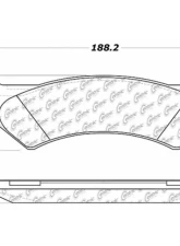 Centric C-Tek Ceramic Brake Pads with Shims 103.08020                                     - 103.08020 - Image 3