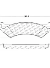 Centric C-Tek Ceramic Brake Pads with Shims 103.08020                                     - 103.08020 - Image 3