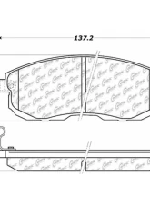 Centric C-Tek Ceramic Brake Pads with Shims 103.08151                                     - 103.08151 - Image 2