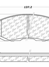 Centric C-Tek Ceramic Brake Pads with Shims 103.08151                                     - 103.08151 - Image 3