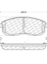 Centric C-Tek Ceramic Brake Pads with Shims 103.08151                                     - 103.08151 - Image 3