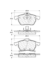 Centric C-Tek Ceramic Brake Pads with Shims 103.08190                                     - 103.08190 - Image 2