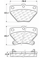 Centric C-Tek Ceramic Brake Pads with Shims 103.08230                                     - 103.08230 - Image 3