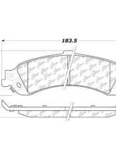Centric C-Tek Ceramic Brake Pads with Shims 103.08340                                     - 103.08340 - Image 2