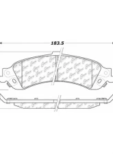 Centric C-Tek Ceramic Brake Pads with Shims 103.08340                                     - 103.08340 - Image 3