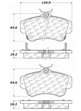 Centric C-Tek Ceramic Brake Pads with Shims 103.08410                                     - 103.08410 - Image 3