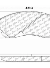Centric C-Tek Ceramic Brake Pads with Shims 103.08660                                     - 103.08660 - Image 3