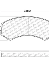 Centric C-Tek Ceramic Brake Pads with Shims 103.08670                                     - 103.08670 - Image 2