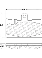 Centric C-Tek Ceramic Brake Pads with Shims 103.08710                                     - 103.08710 - Image 2