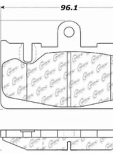 Centric C-Tek Ceramic Brake Pads with Shims 103.08710                                     - 103.08710 - Image 3