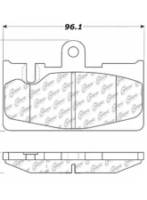 Centric C-Tek Ceramic Brake Pads with Shims 103.08710                                     - 103.08710 - Image 3