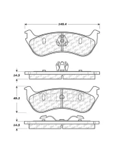 Centric C-Tek Ceramic Brake Pads with Shims 103.08810                                     - 103.08810 - Image 2