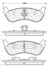 Centric C-Tek Ceramic Brake Pads with Shims 103.08810                                     - 103.08810 - Image 3