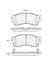 Centric C-Tek Ceramic Brake Pads with Shims 103.08890                                     - 103.08890 - Image 2