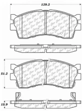 Centric C-Tek Ceramic Brake Pads with Shims 103.08890                                     - 103.08890 - Image 3