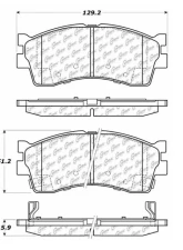 Centric C-Tek Ceramic Brake Pads with Shims 103.08890                                     - 103.08890 - Image 3