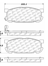 Centric C-Tek Ceramic Brake Pads with Shims 103.08910                                     - 103.08910 - Image 3