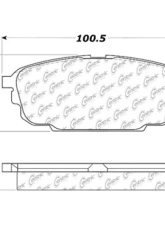 Centric C-Tek Ceramic Brake Pads with Shims 103.08920                                     - 103.08920 - Image 2