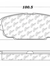 Centric C-Tek Ceramic Brake Pads with Shims 103.08920                                     - 103.08920 - Image 3