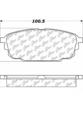 Centric C-Tek Ceramic Brake Pads with Shims 103.08920                                     - 103.08920 - Image 3