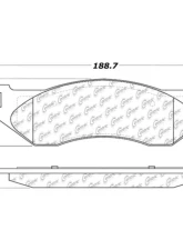Centric C-Tek Ceramic Brake Pads with Shims 103.08970                                     - 103.08970 - Image 2