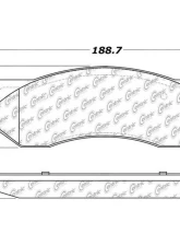 Centric C-Tek Ceramic Brake Pads with Shims 103.08970                                     - 103.08970 - Image 3