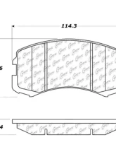 Centric C-Tek Ceramic Brake Pads with Shims 103.09040                                     - 103.09040 - Image 2