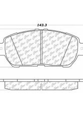 Centric C-Tek Ceramic Brake Pads with Shims 103.09061                                     - 103.09061 - Image 3