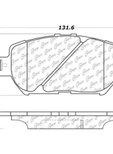 Centric C-Tek Ceramic Brake Pads with Shims 103.09080                                     - 103.09080 - Image 2