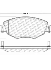 Centric C-Tek Ceramic Brake Pads with Shims 103.09100                                     - 103.09100 - Image 3