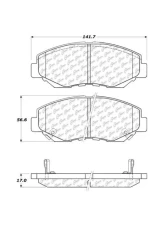 Centric C-Tek Ceramic Brake Pads with Shims 103.09140                                     - 103.09140 - Image 2