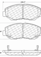 Centric C-Tek Ceramic Brake Pads with Shims 103.09140                                     - 103.09140 - Image 3