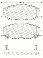Centric C-Tek Ceramic Brake Pads with Shims 103.09140                                     - 103.09140 - Image 3