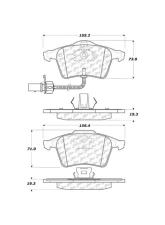 Centric C-Tek Ceramic Brake Pads with Shims 103.09151                                     - 103.09151 - Image 2