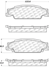 Centric C-Tek Ceramic Brake Pads with Shims 103.09220                                     - 103.09220 - Image 3
