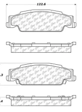 Centric C-Tek Ceramic Brake Pads with Shims 103.09220                                     - 103.09220 - Image 3