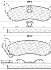 Centric C-Tek Ceramic Brake Pads with Shims 103.09320                                     - 103.09320 - Image 3