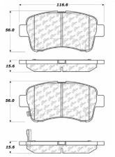 Centric C-Tek Ceramic Brake Pads with Shims 103.09370                                     - 103.09370 - Image 3
