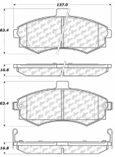 Centric C-Tek Ceramic Brake Pads with Shims 103.09410                                     - 103.09410 - Image 3
