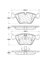 Centric C-Tek Ceramic Brake Pads with Shims 103.09460                                     - 103.09460 - Image 2